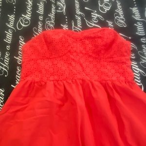 Xhilaration strapless coral colored XL dress